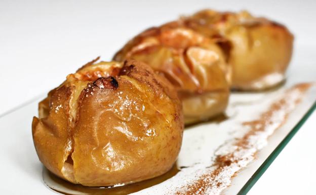 Manzanas asadas sin azucar al horno